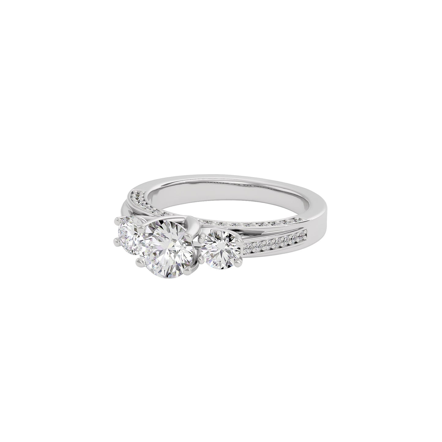 Whispering Romance Diamond Ring 18 KT / White Gold / 22