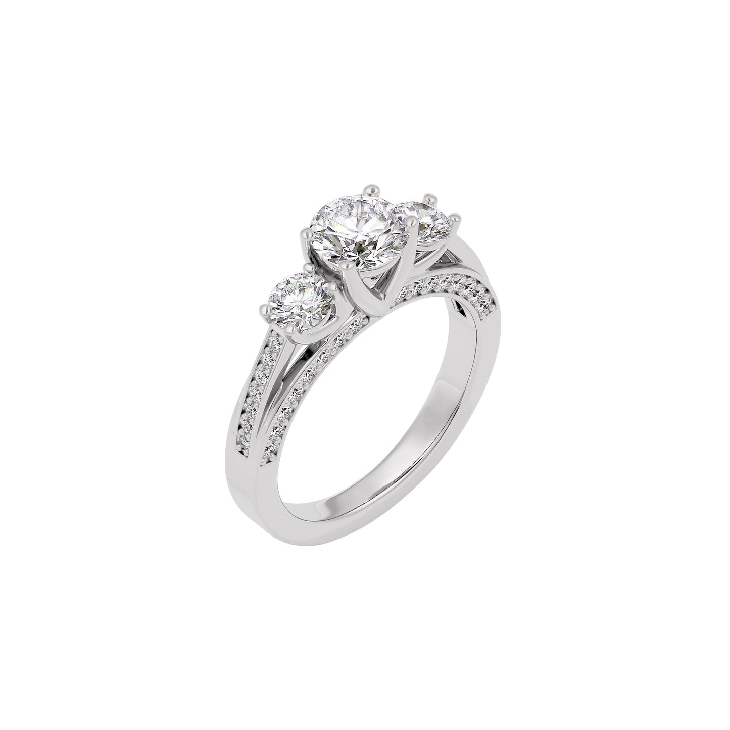 Whispering Romance Diamond Ring 18 KT / White Gold / 22