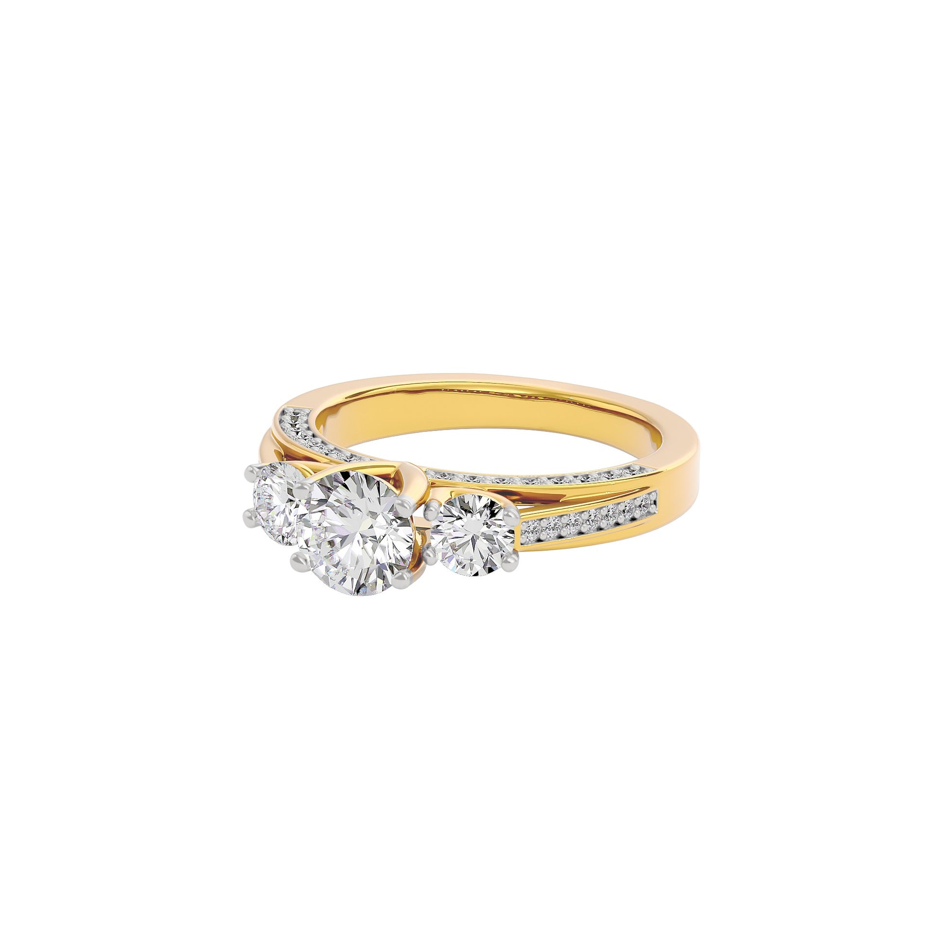 Whispering Romance Diamond Ring 18 KT / Yellow Gold / 22