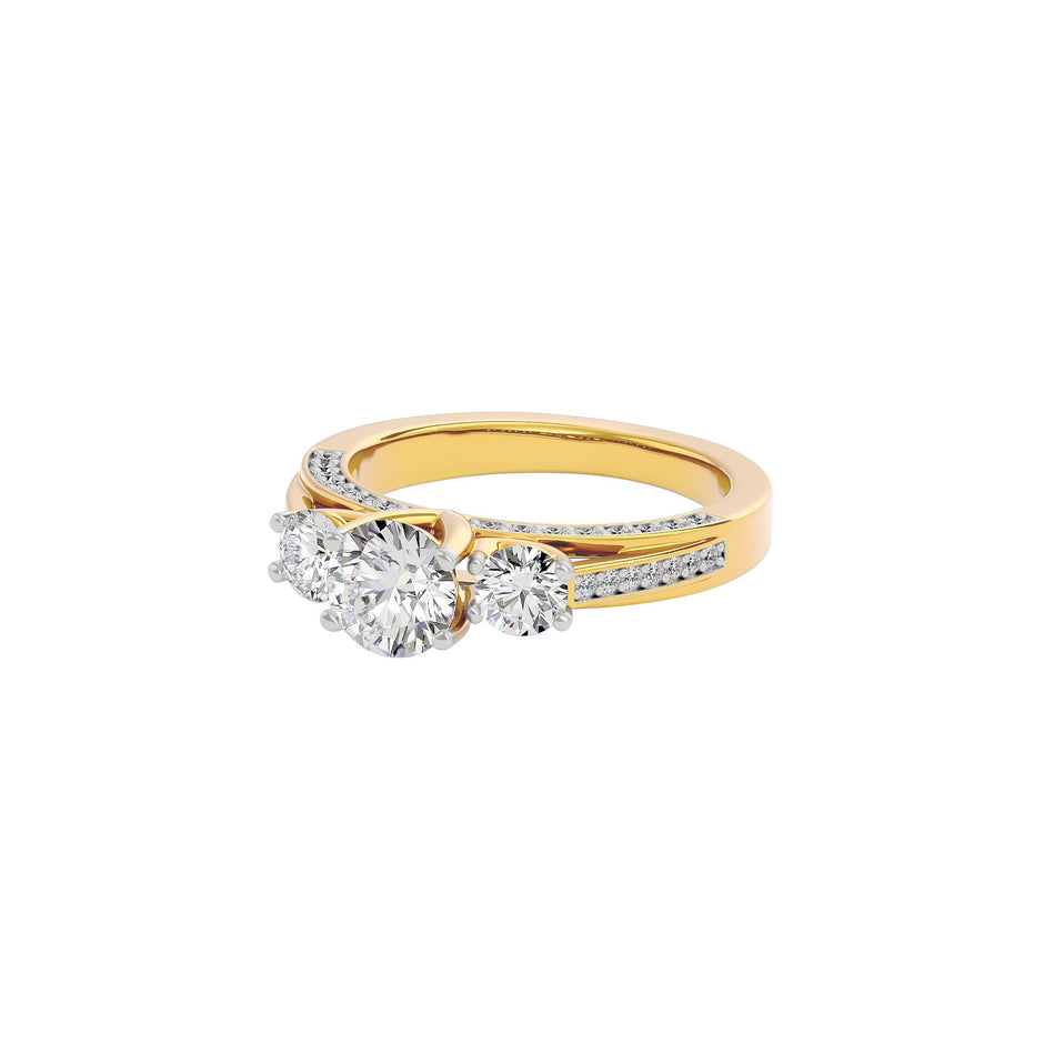 Whispering Romance Diamond Ring 18 KT / Yellow Gold / 22