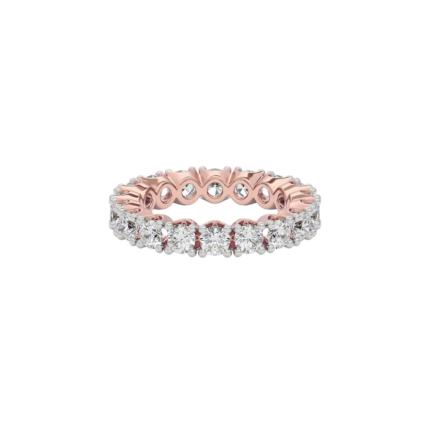 Stunning Ornate Diamond Ring 18 KT / Rose Gold / 22