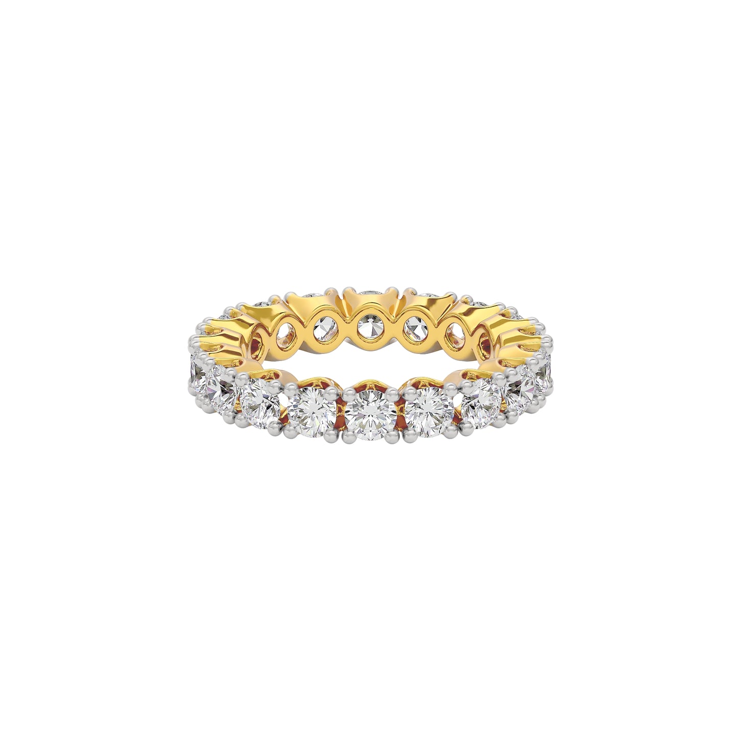 Stunning Ornate Diamond Ring 18 KT / Yellow Gold / 22