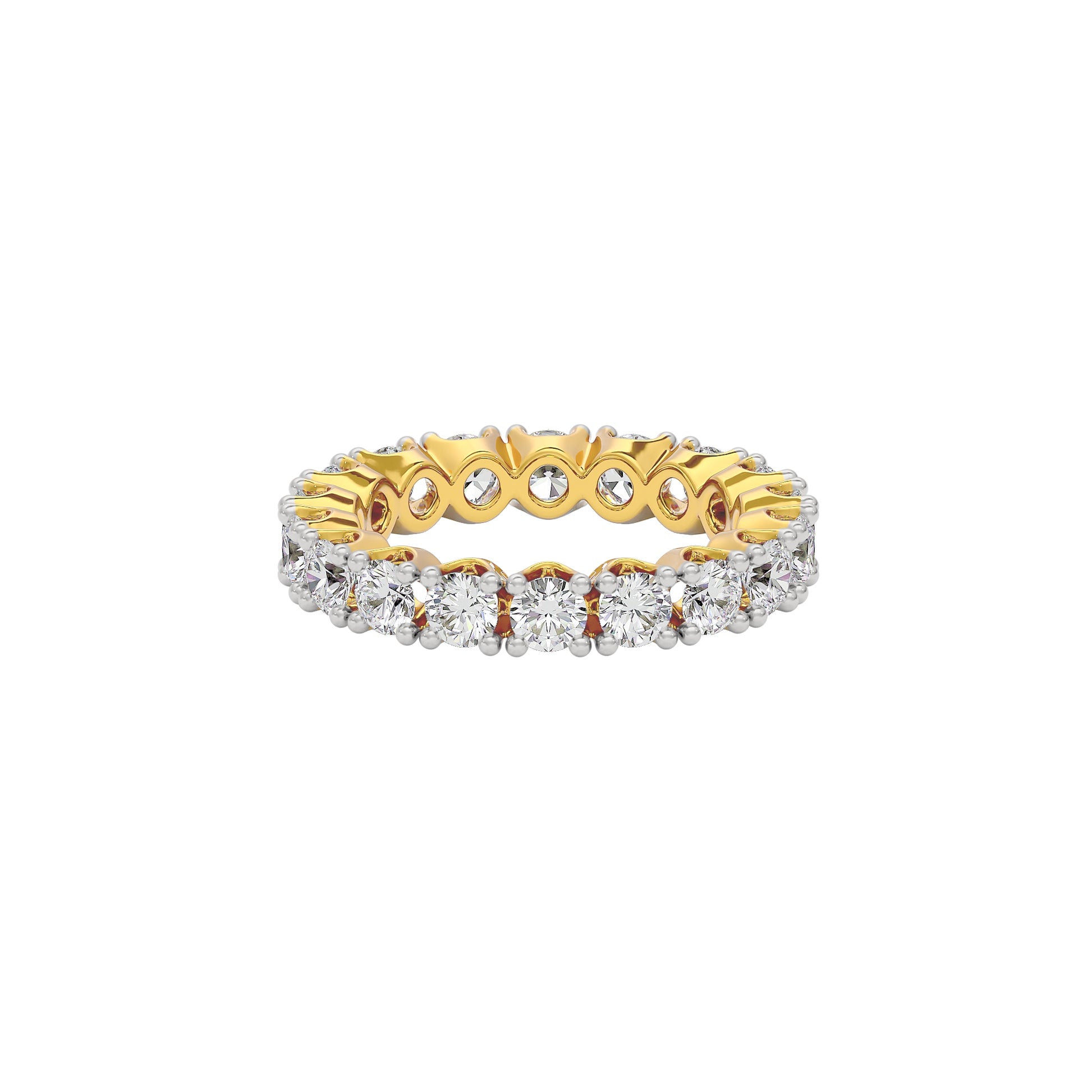 Stunning Ornate Diamond Ring 18 KT / Yellow Gold / 22