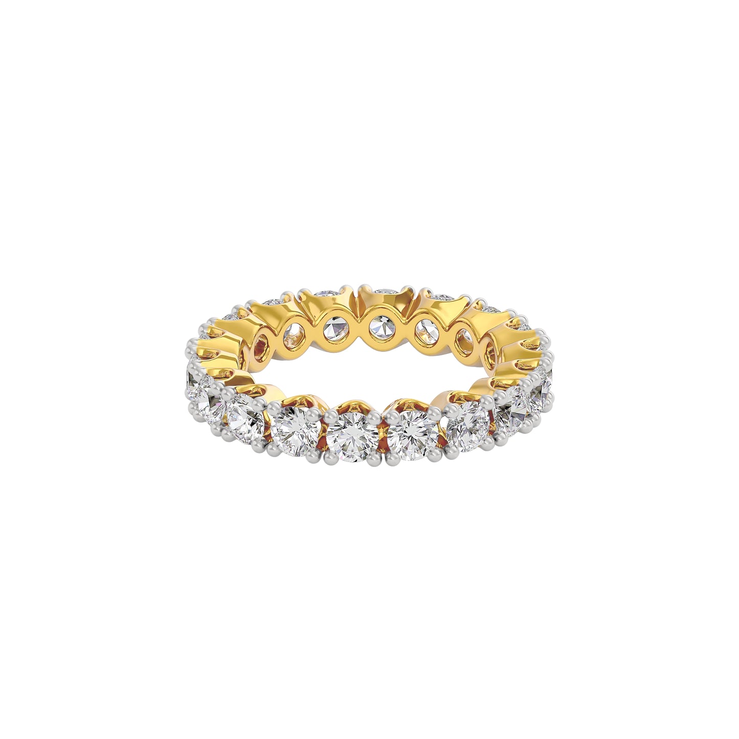 Stunning Ornate Diamond Ring 18 KT / Yellow Gold / 22