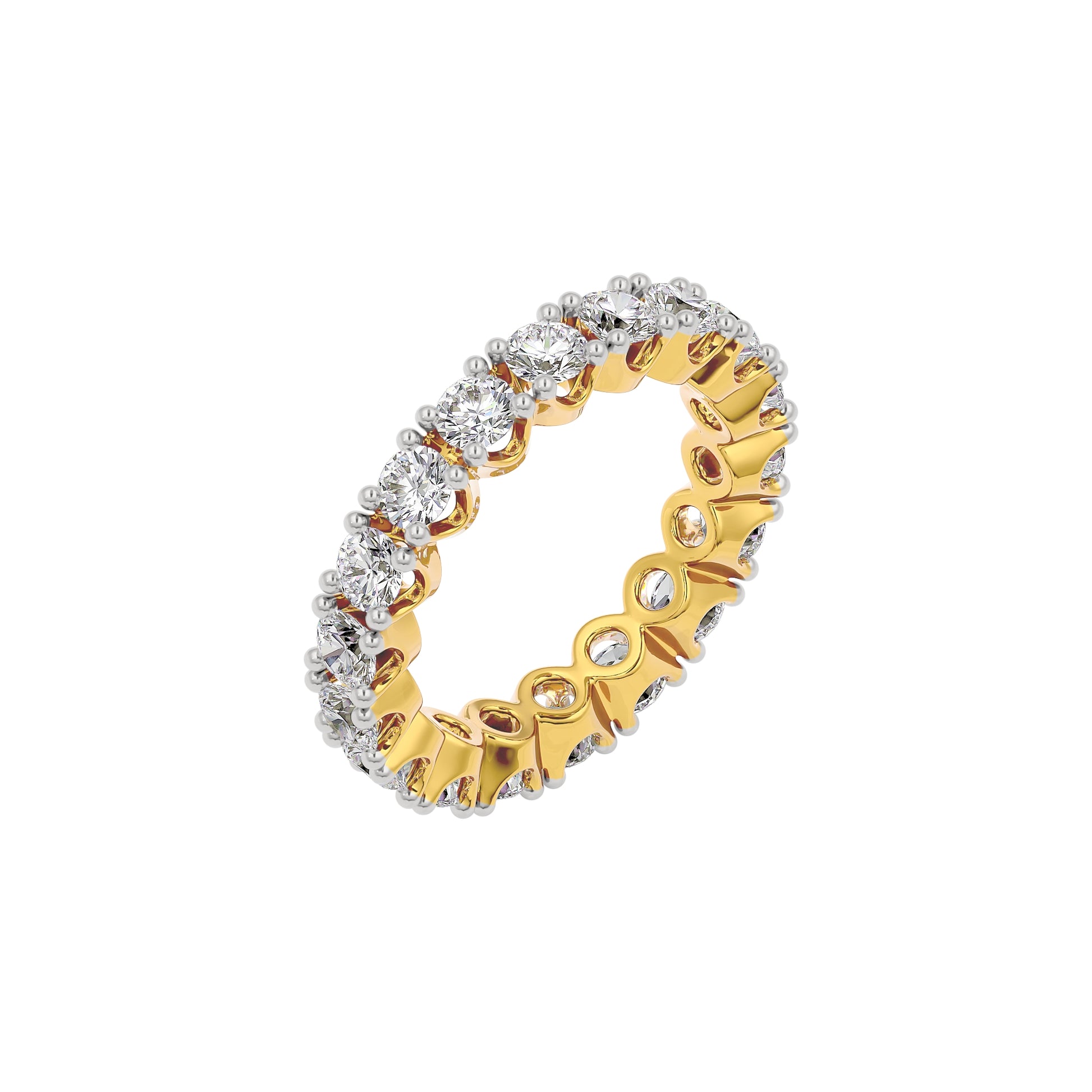 Stunning Ornate Diamond Ring 18 KT / Yellow Gold / 22