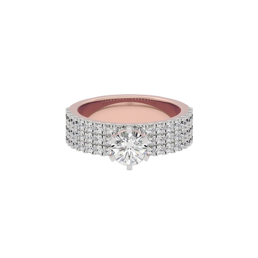 Diamond Decadence Diamond Ring 18 KT / Rose Gold / 22
