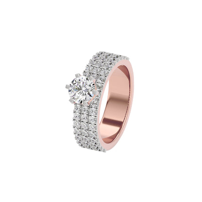 Diamond Decadence Diamond Ring 18 KT / Rose Gold / 22