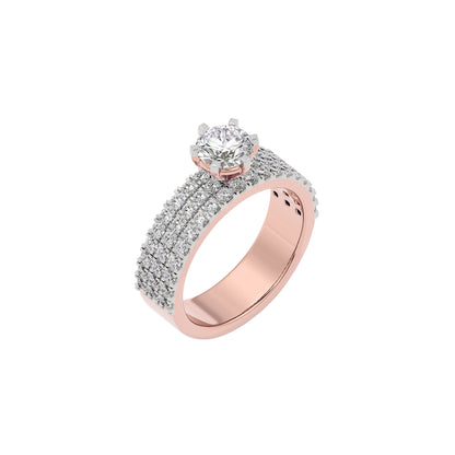 Diamond Decadence Diamond Ring 18 KT / Rose Gold / 22