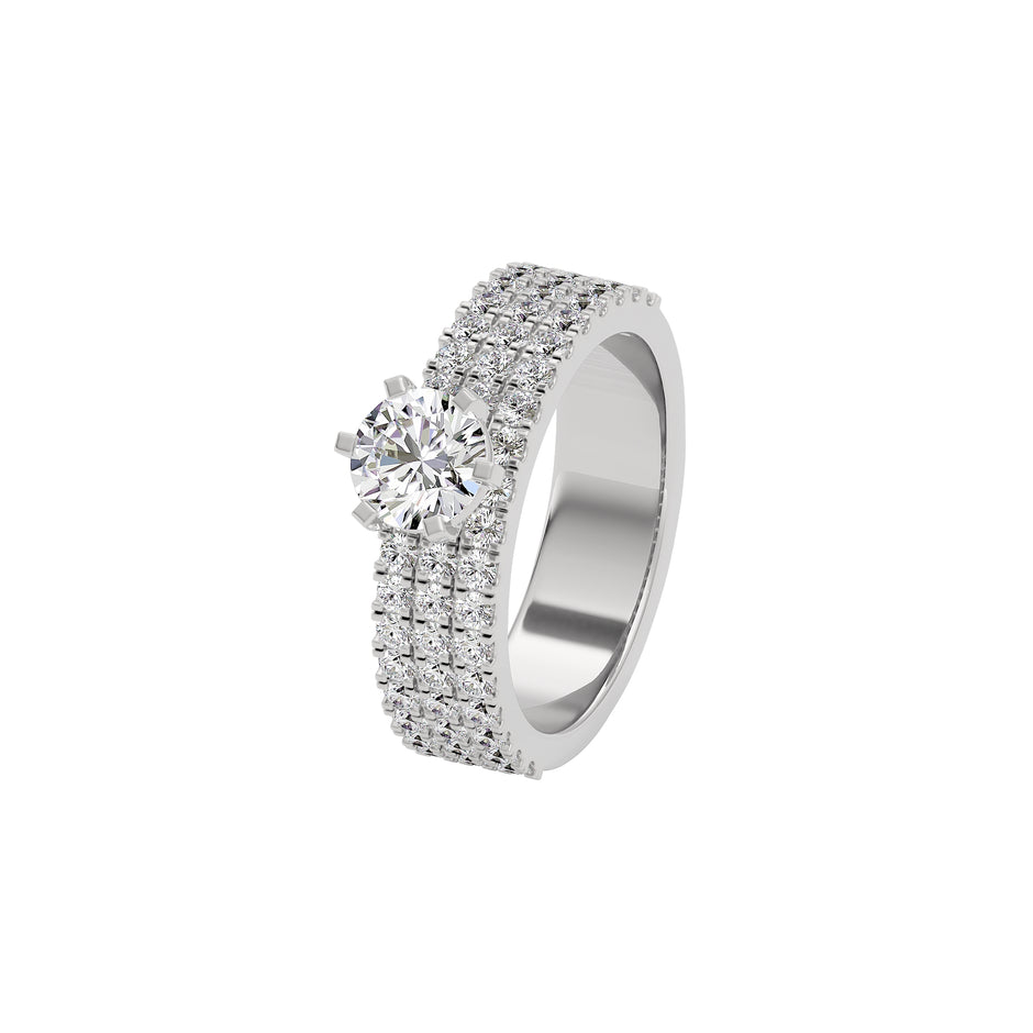 Diamond Decadence Diamond Ring 18 KT / White Gold / 22