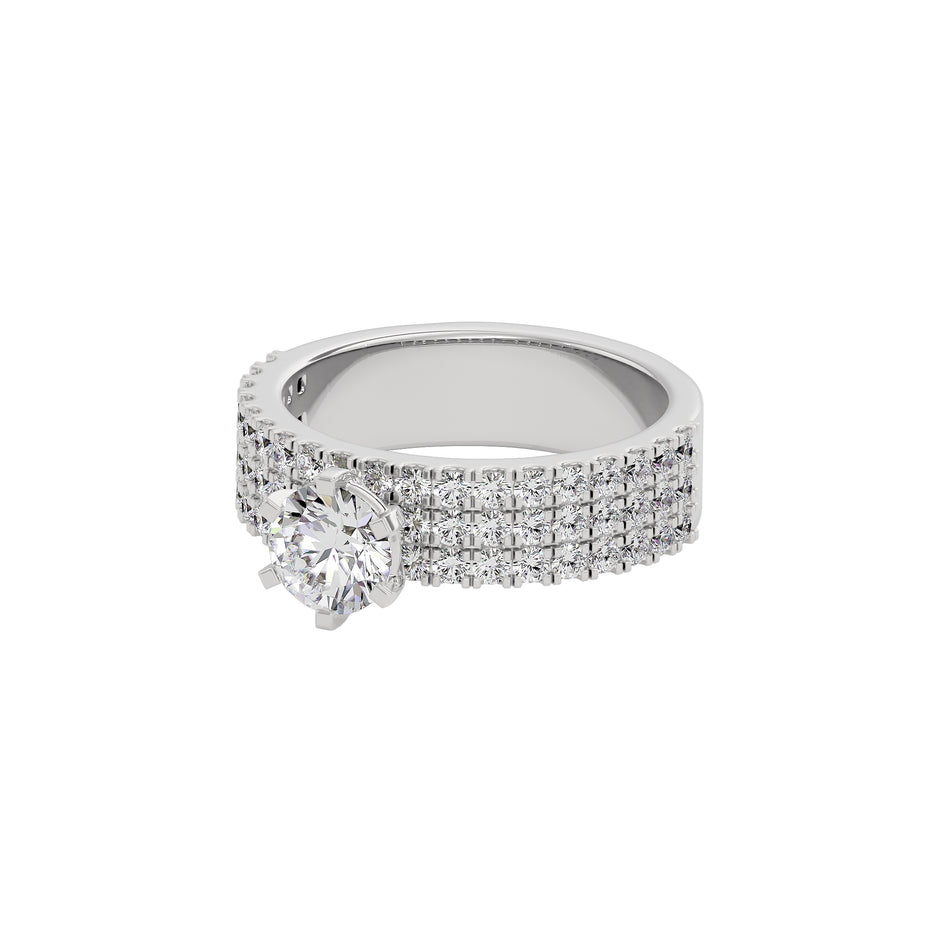 Diamond Decadence Diamond Ring 18 KT / White Gold / 22