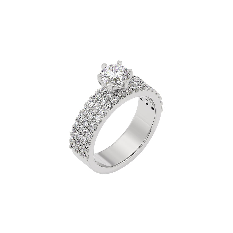 Diamond Decadence Diamond Ring 18 KT / White Gold / 22