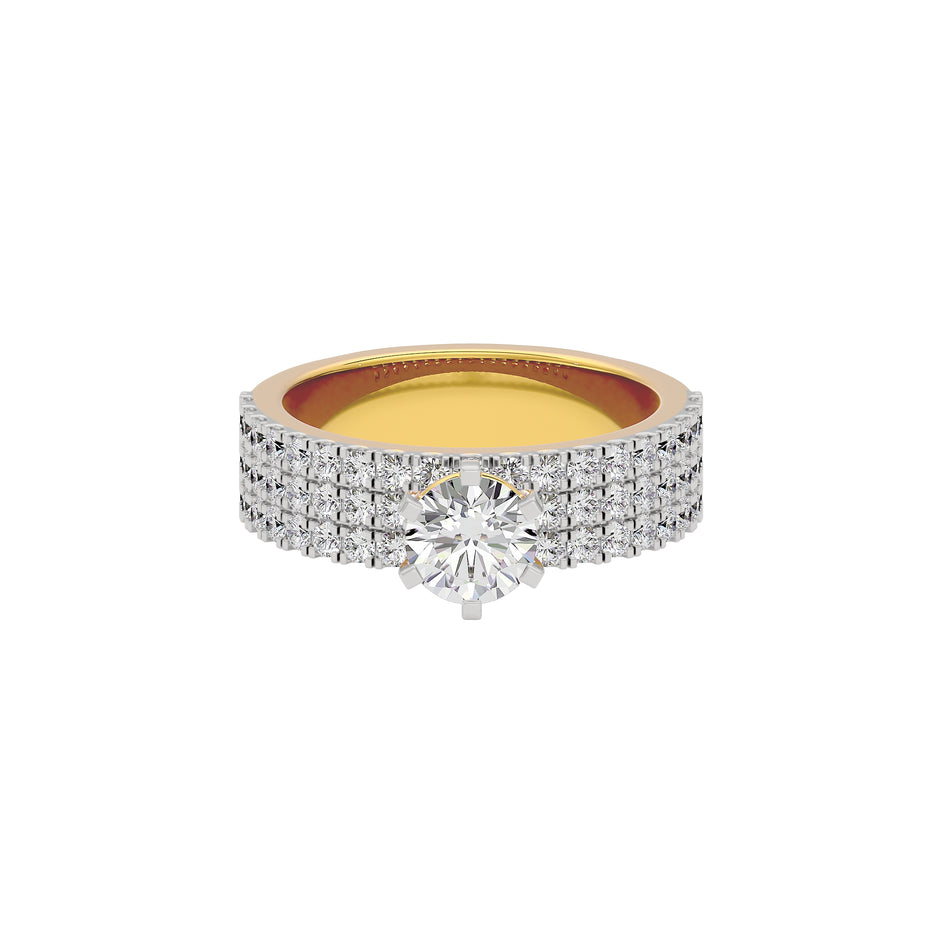Diamond Decadence Diamond Ring 18 KT / Yellow Gold / 22