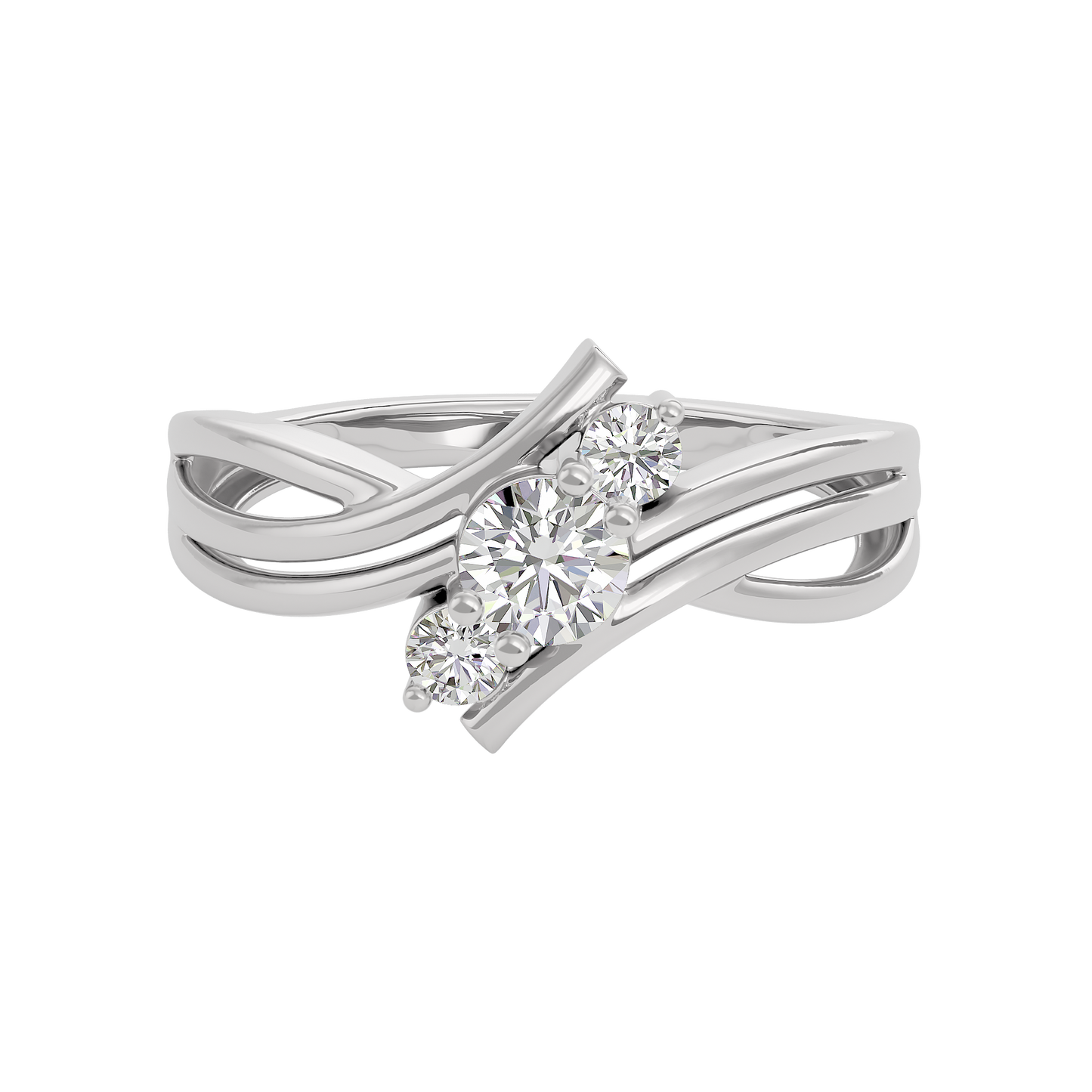 Smitten Wave Diamond Ring