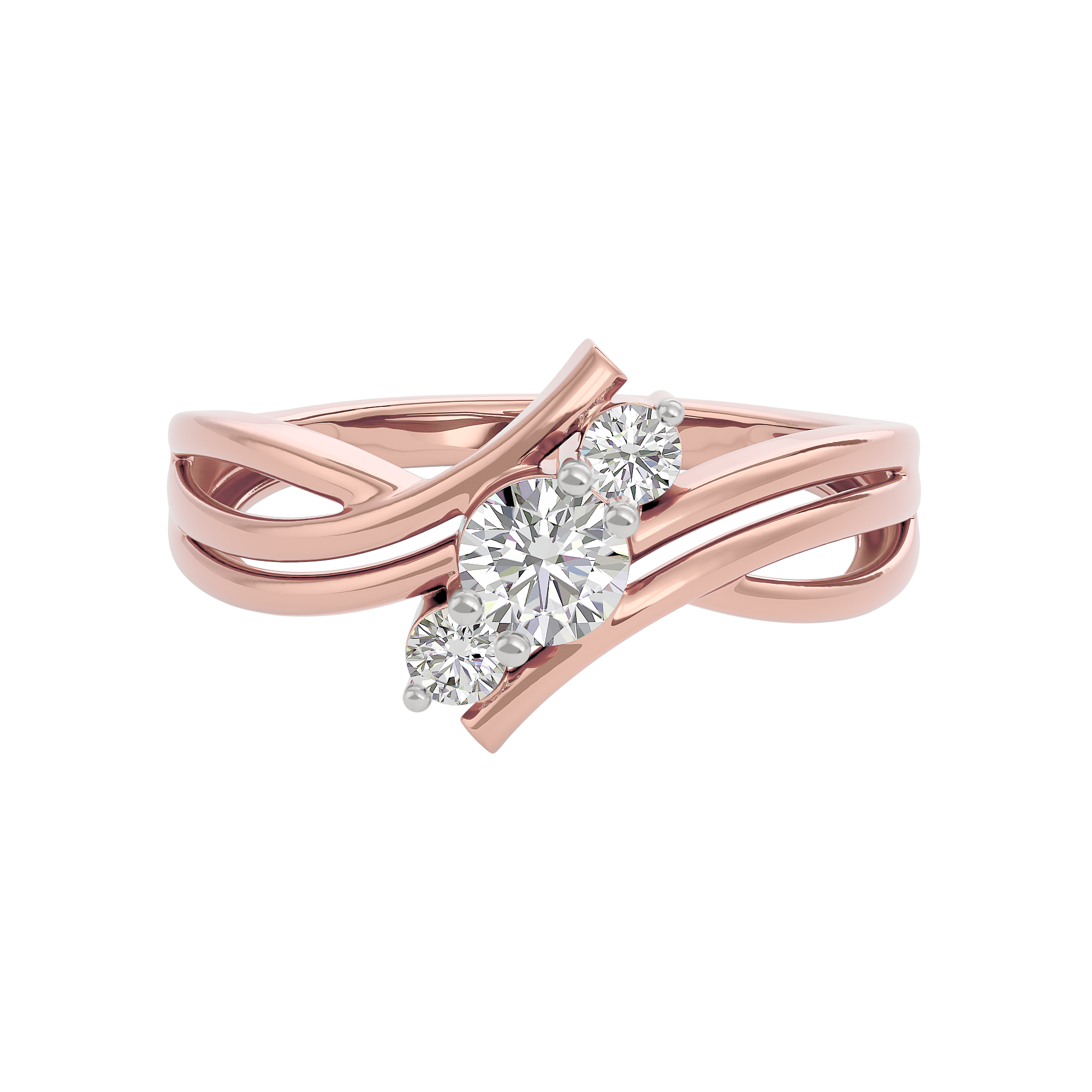 Smitten Wave Diamond Ring