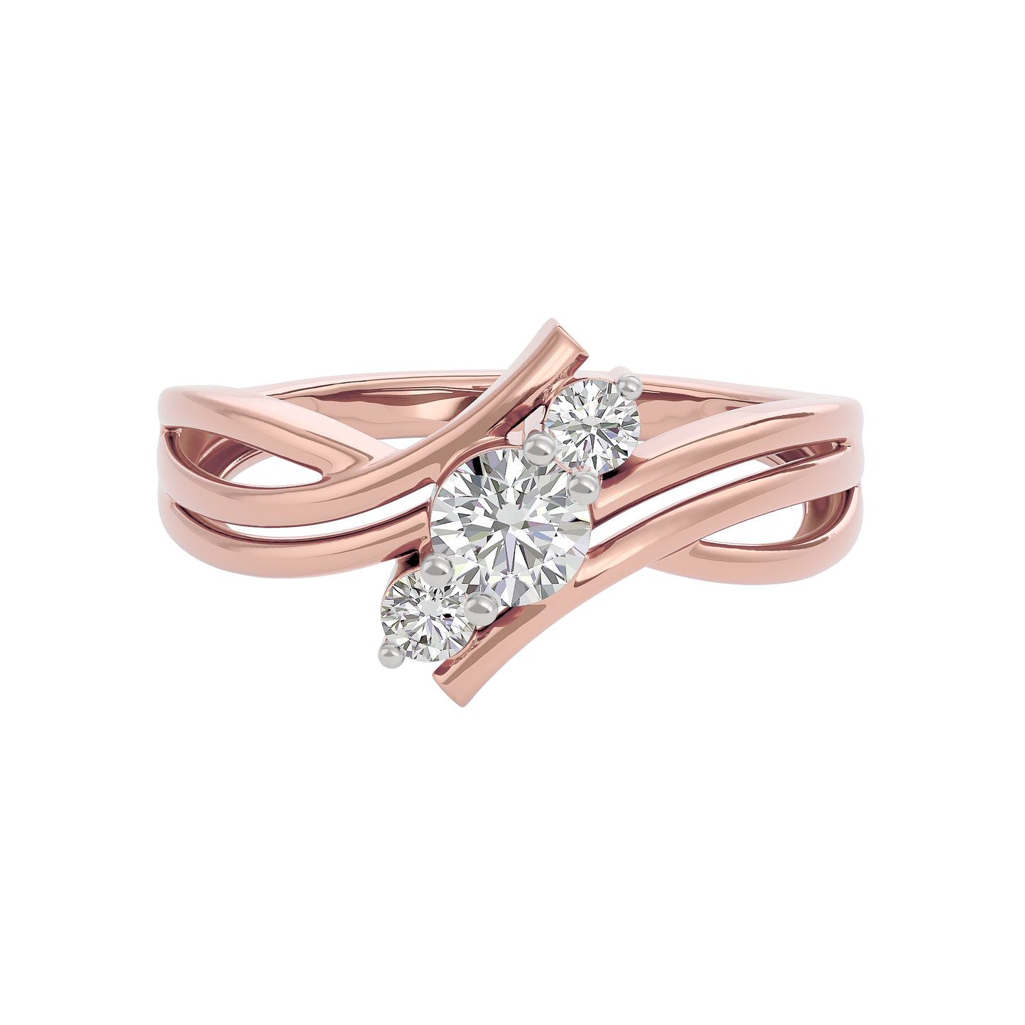 Smitten Wave Diamond Ring