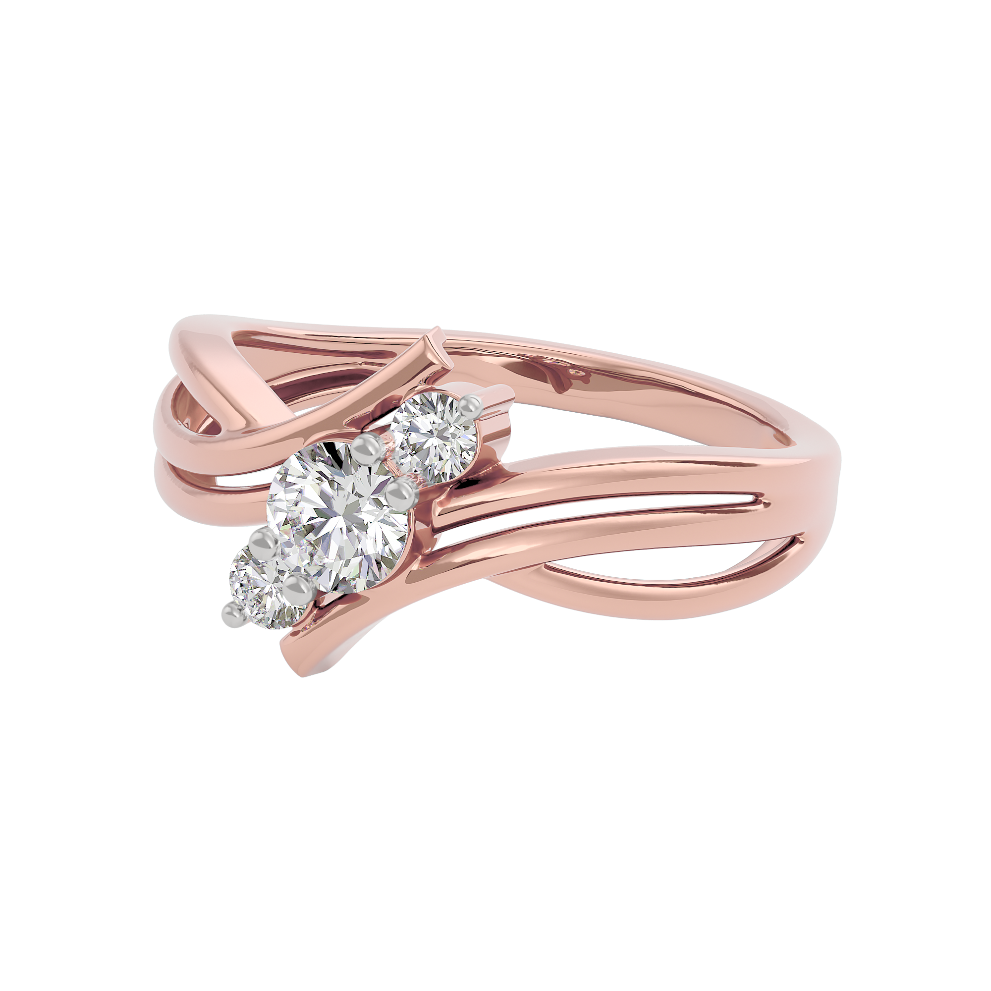 Smitten Wave Diamond Ring