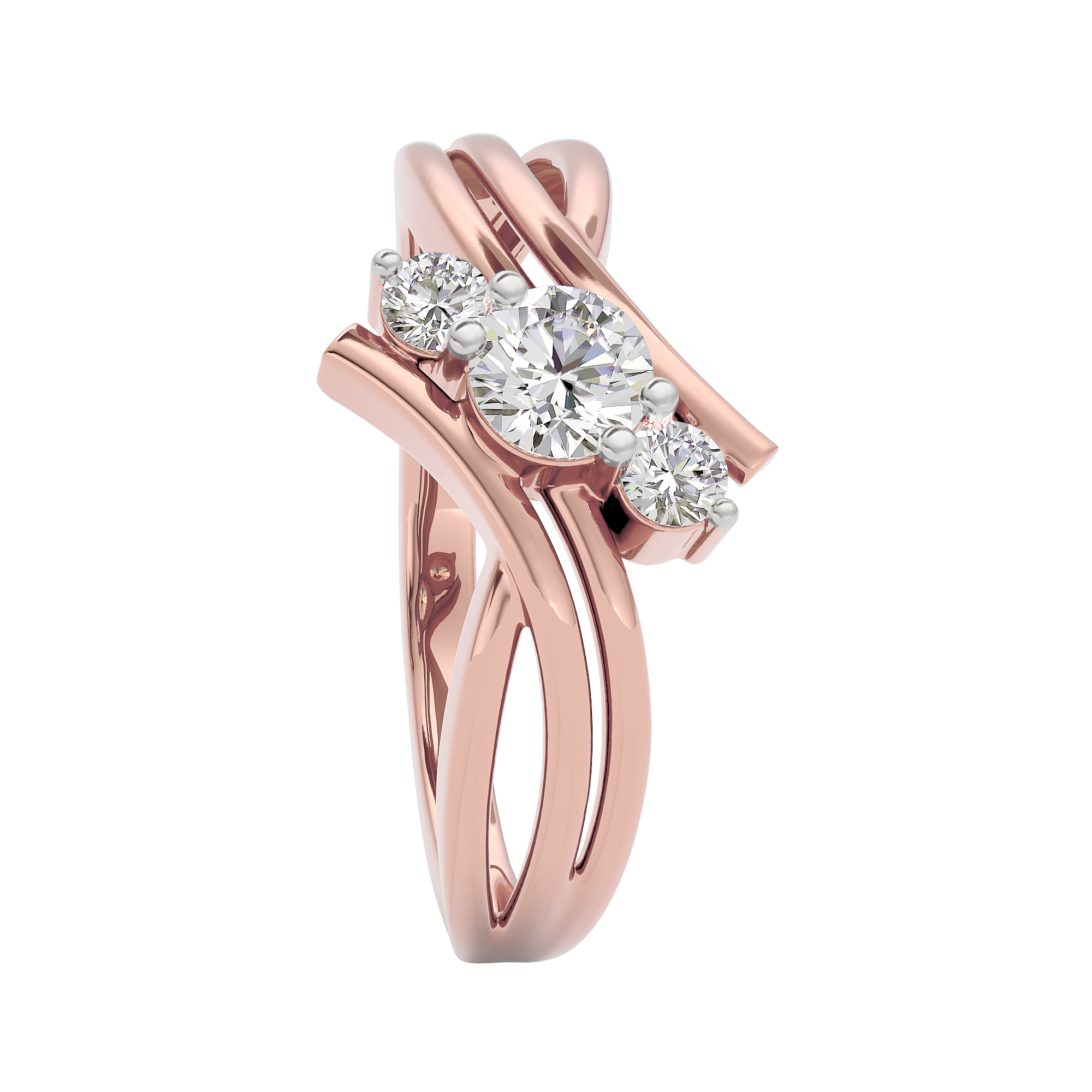 Smitten Wave Diamond Ring