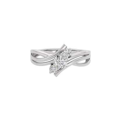 Princess Glow Diamond Ring 18 KT / White Gold / 22