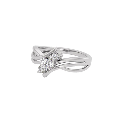 Princess Glow Diamond Ring 18 KT / White Gold / 22