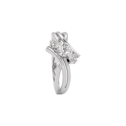 Princess Glow Diamond Ring 18 KT / White Gold / 22