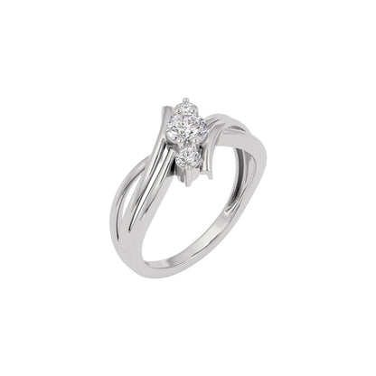 Princess Glow Diamond Ring 18 KT / White Gold / 22