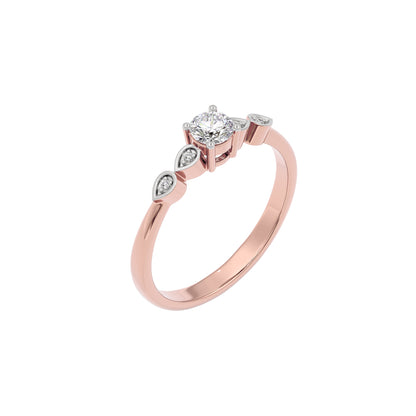 Passionate Aura Diamond Ring 18 KT / Rose Gold / 22