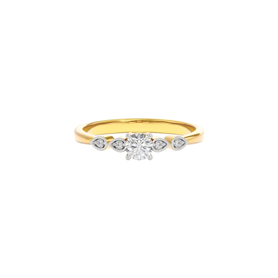 Passionate Aura Diamond Ring 18 KT / Yellow Gold / 22