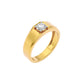 Tranquil Trinity Diamond Ring 18 KT / Yellow Gold / 22