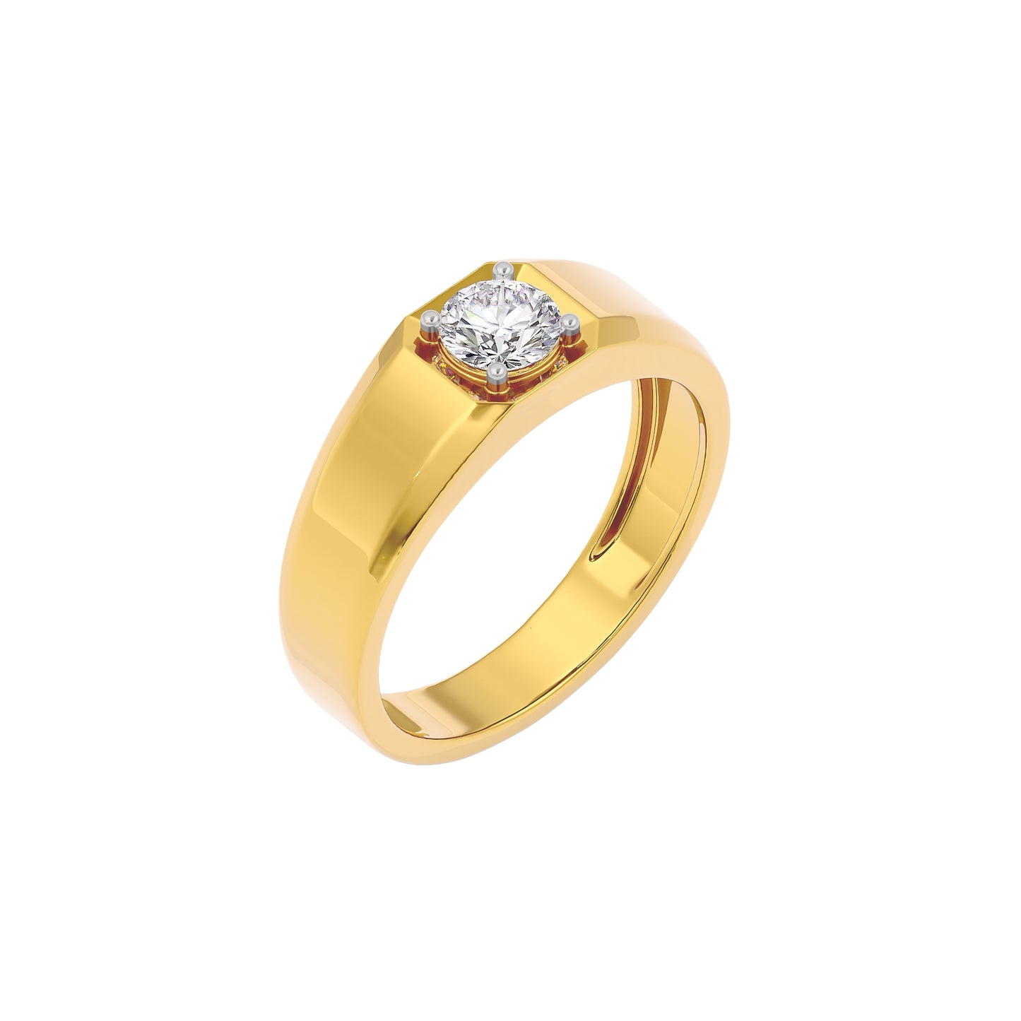 Tranquil Trinity Diamond Ring 18 KT / Yellow Gold / 22