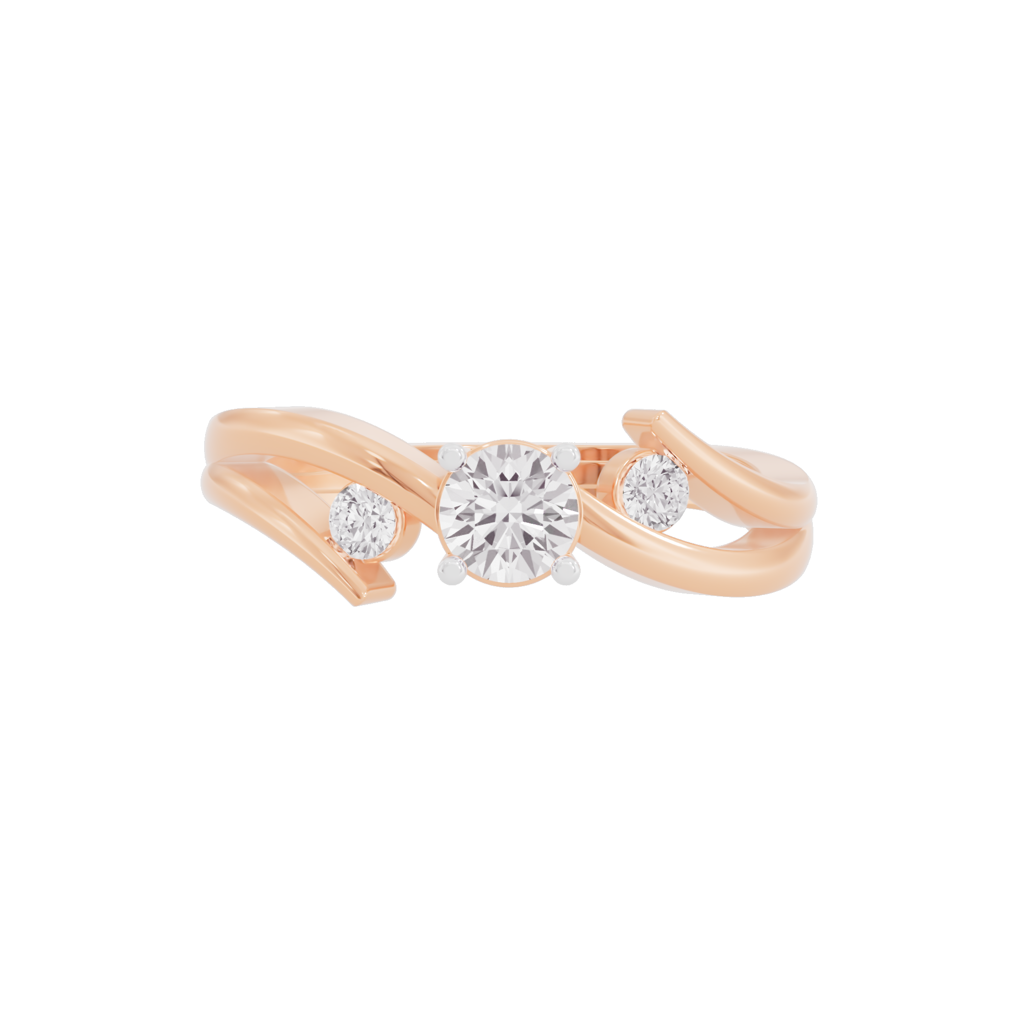 Shimmering Pinnacle Diamond Ring