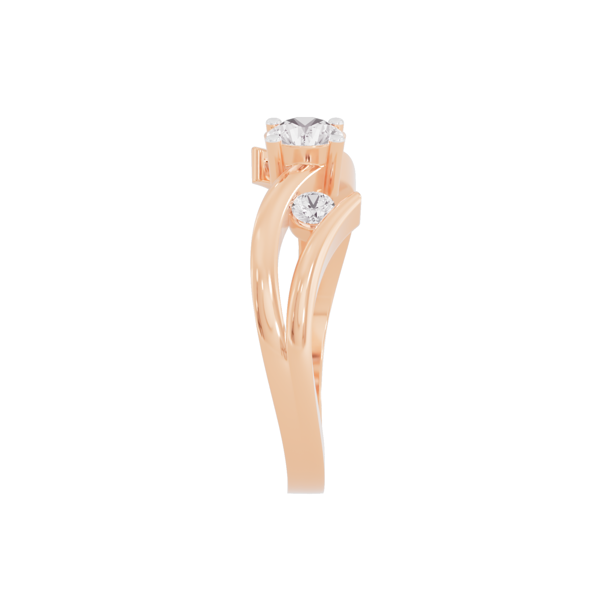 Shimmering Pinnacle Diamond Ring