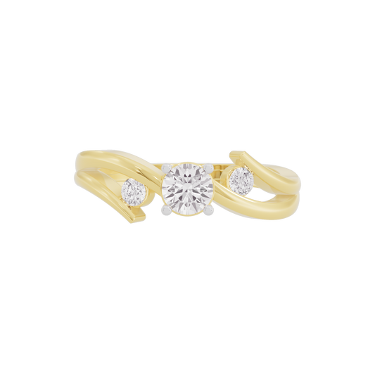 Shimmering Pinnacle Diamond Ring