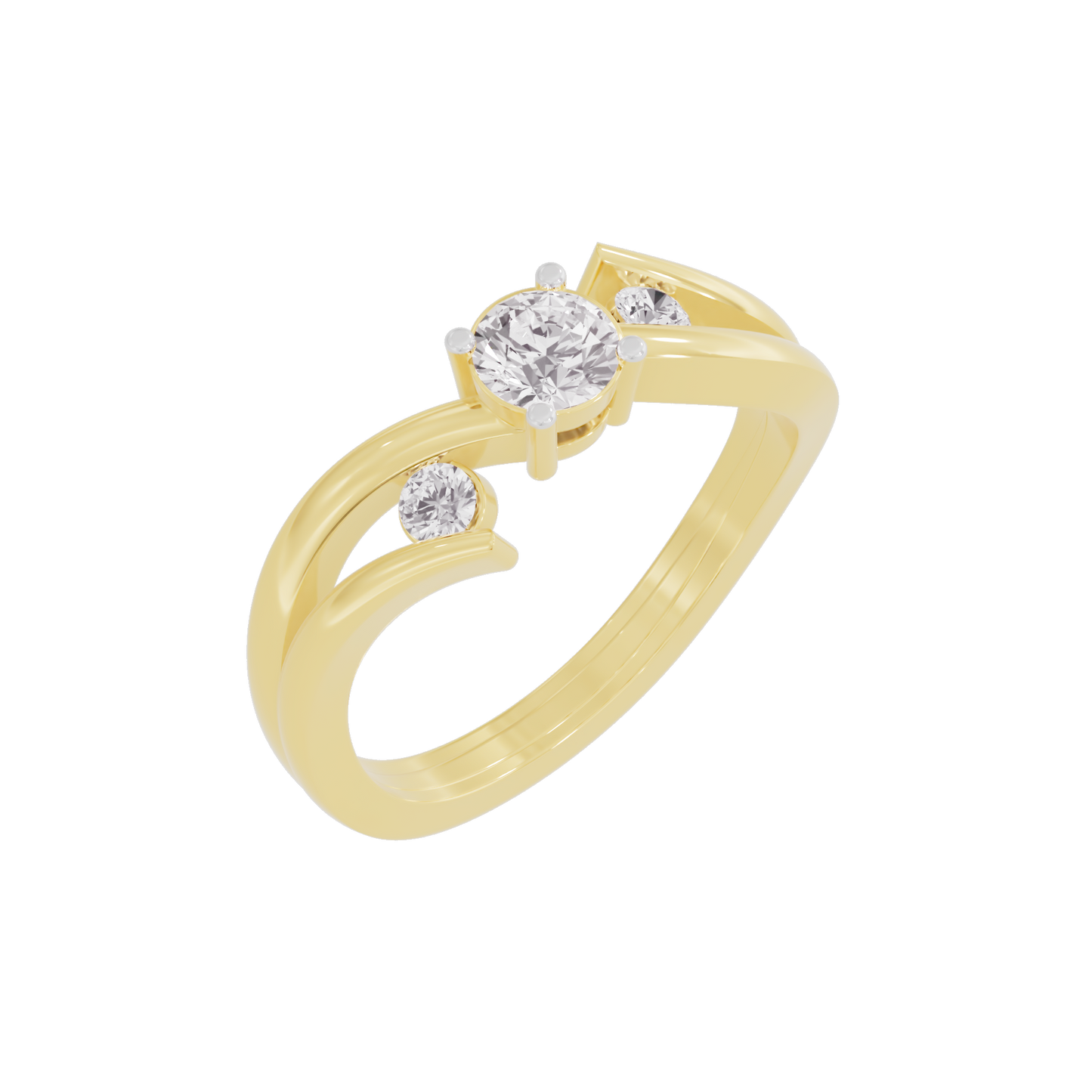 Shimmering Pinnacle Diamond Ring