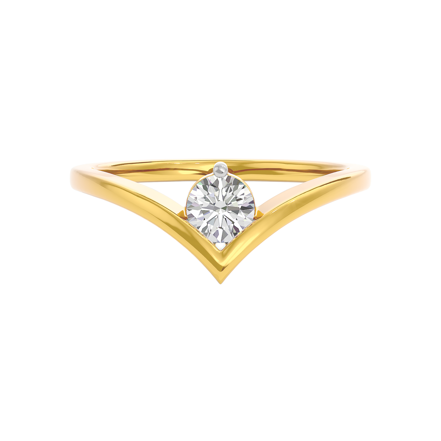 Delicate Petal Diamond Ring