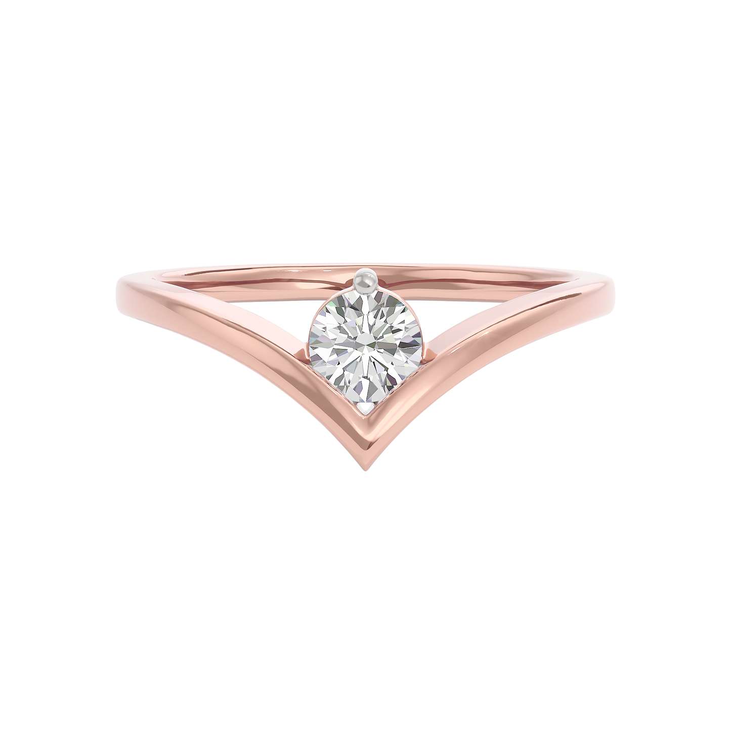 Delicate Petal Diamond Ring