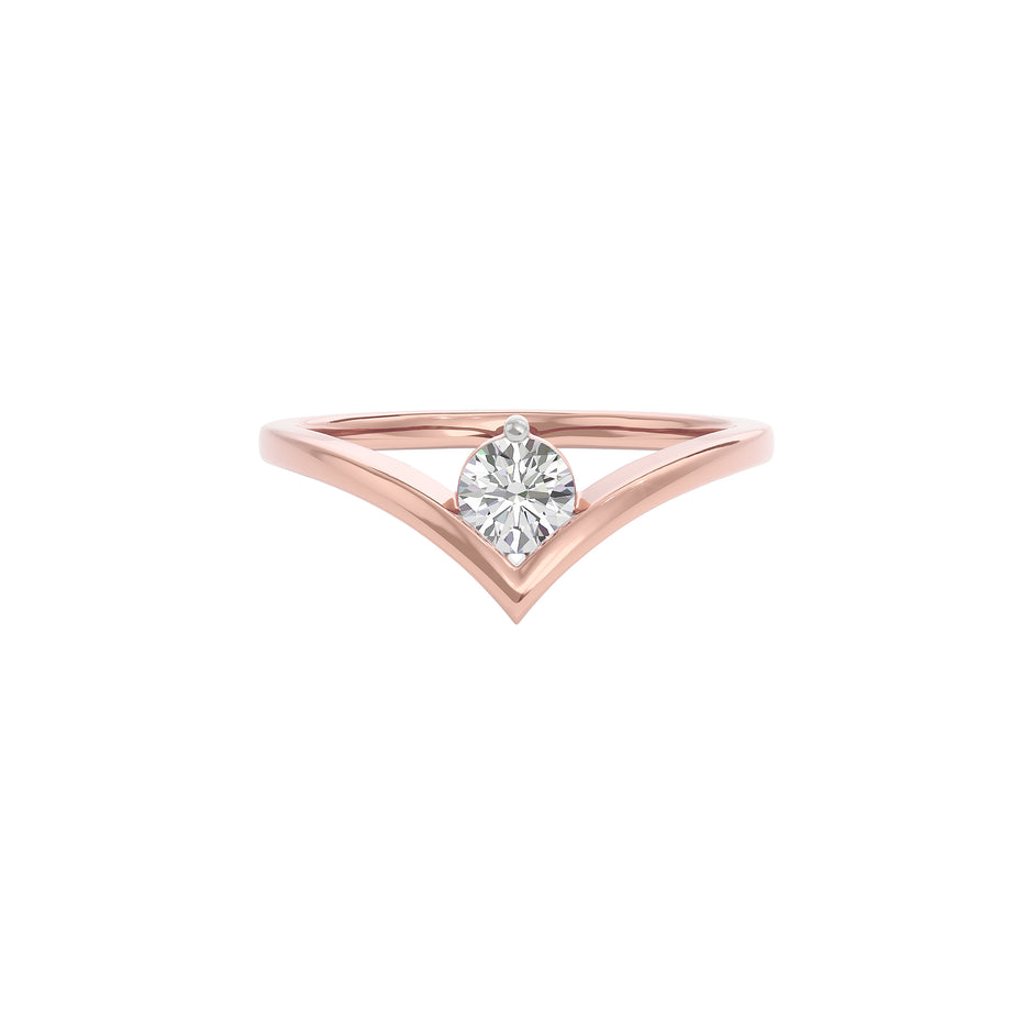 Radiant Jewel Diamond Ring 18 KT / Rose Gold / 22