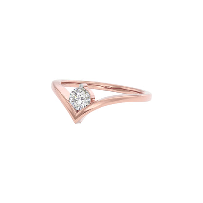 Radiant Jewel Diamond Ring 18 KT / Rose Gold / 22