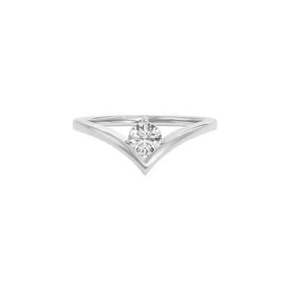 Radiant Jewel Diamond Ring 18 KT / White Gold / 22