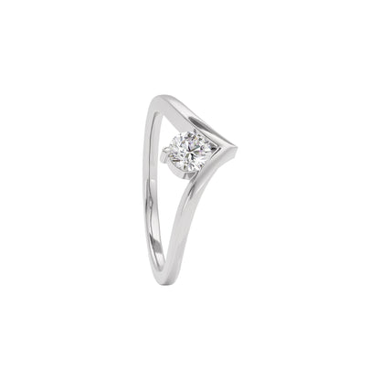 Radiant Jewel Diamond Ring 18 KT / White Gold / 22