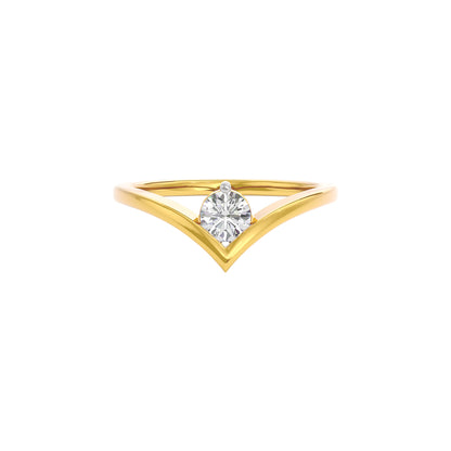 Radiant Jewel Diamond Ring 18 KT / Yellow Gold / 22