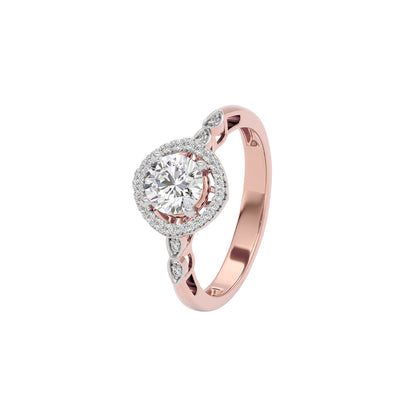 Timeless Trellis Diamond Ring 18 KT / Rose Gold / 22