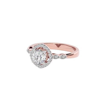 Timeless Trellis Diamond Ring 18 KT / Rose Gold / 22