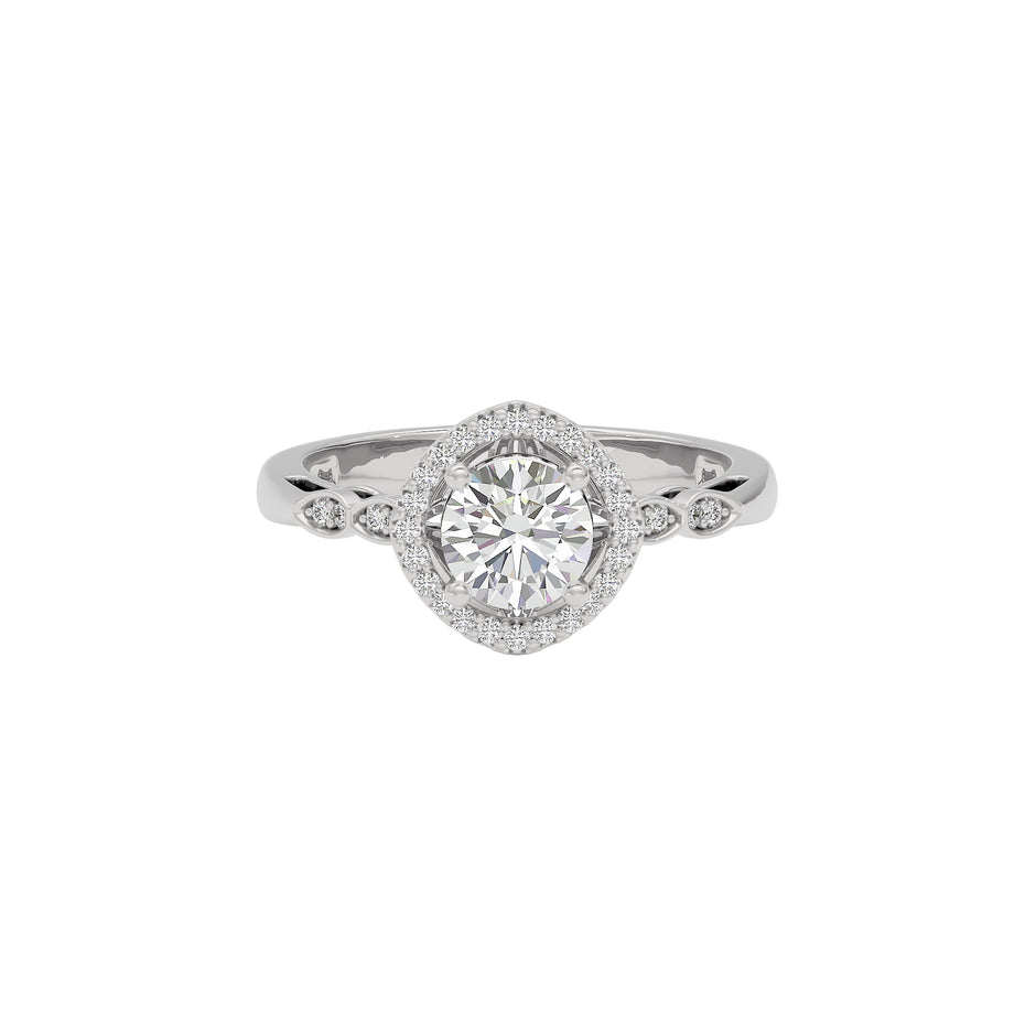 Timeless Trellis Diamond Ring 18 KT / White Gold / 22