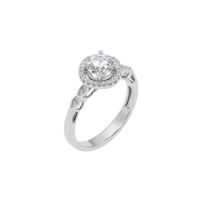 Timeless Trellis Diamond Ring 18 KT / White Gold / 22