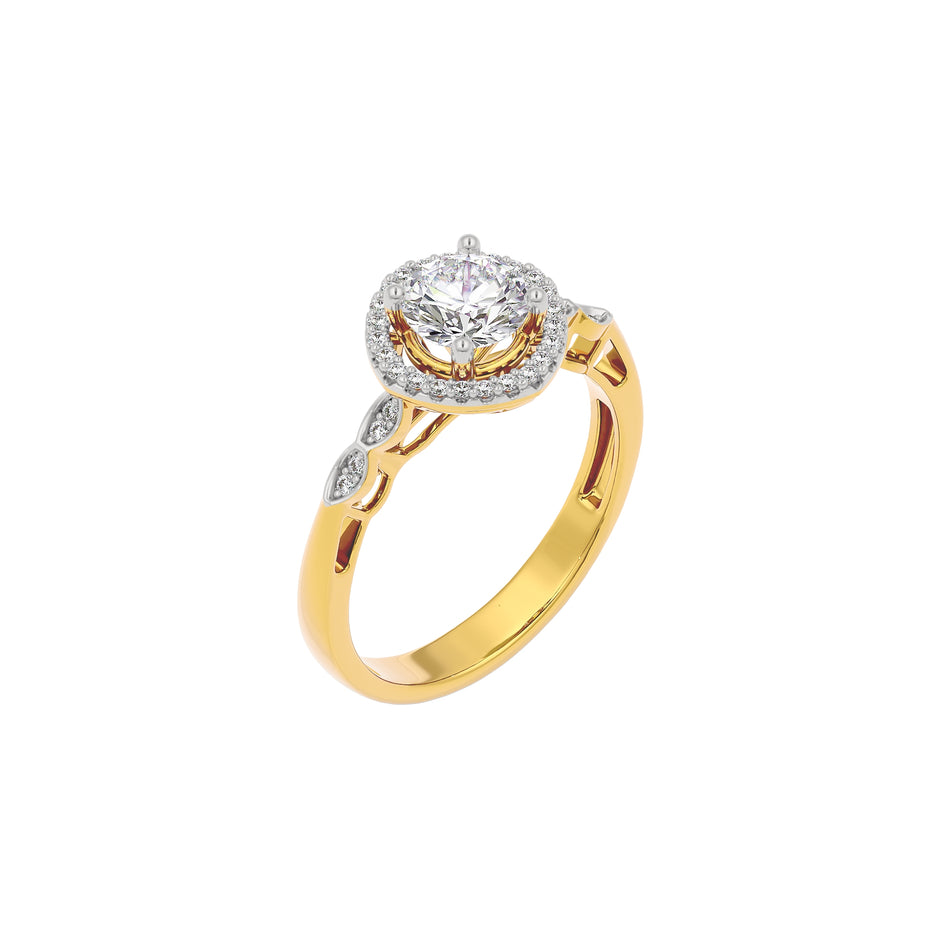 Timeless Trellis Diamond Ring 18 KT / Yellow Gold / 22