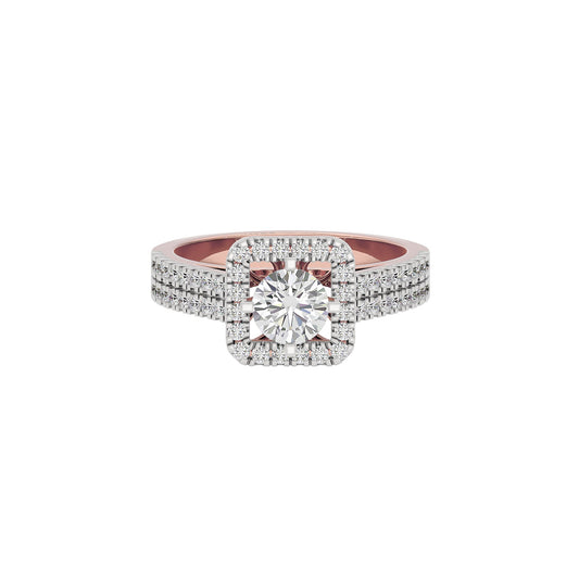 Captivating Cascade Diamond Ring 18 KT / Rose Gold / 22