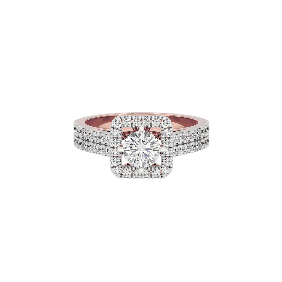 Captivating Cascade Diamond Ring 18 KT / Rose Gold / 22