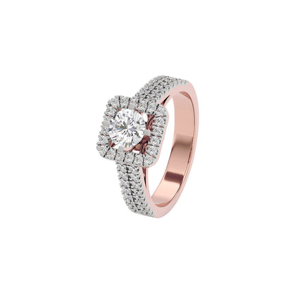 Captivating Cascade Diamond Ring 18 KT / Rose Gold / 22