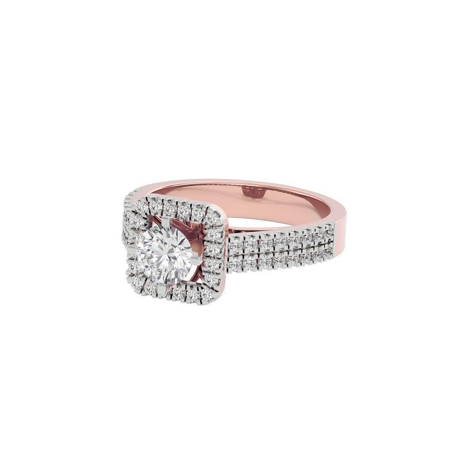 Captivating Cascade Diamond Ring 18 KT / Rose Gold / 22