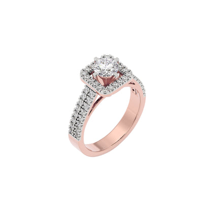 Captivating Cascade Diamond Ring 18 KT / Rose Gold / 22